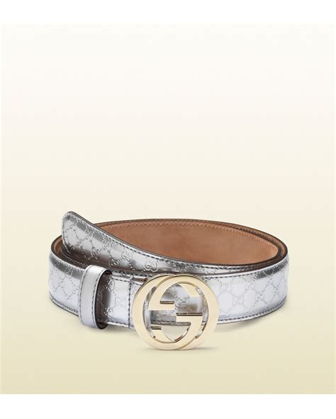 small silver gucci belt|silver Gucci belt women.